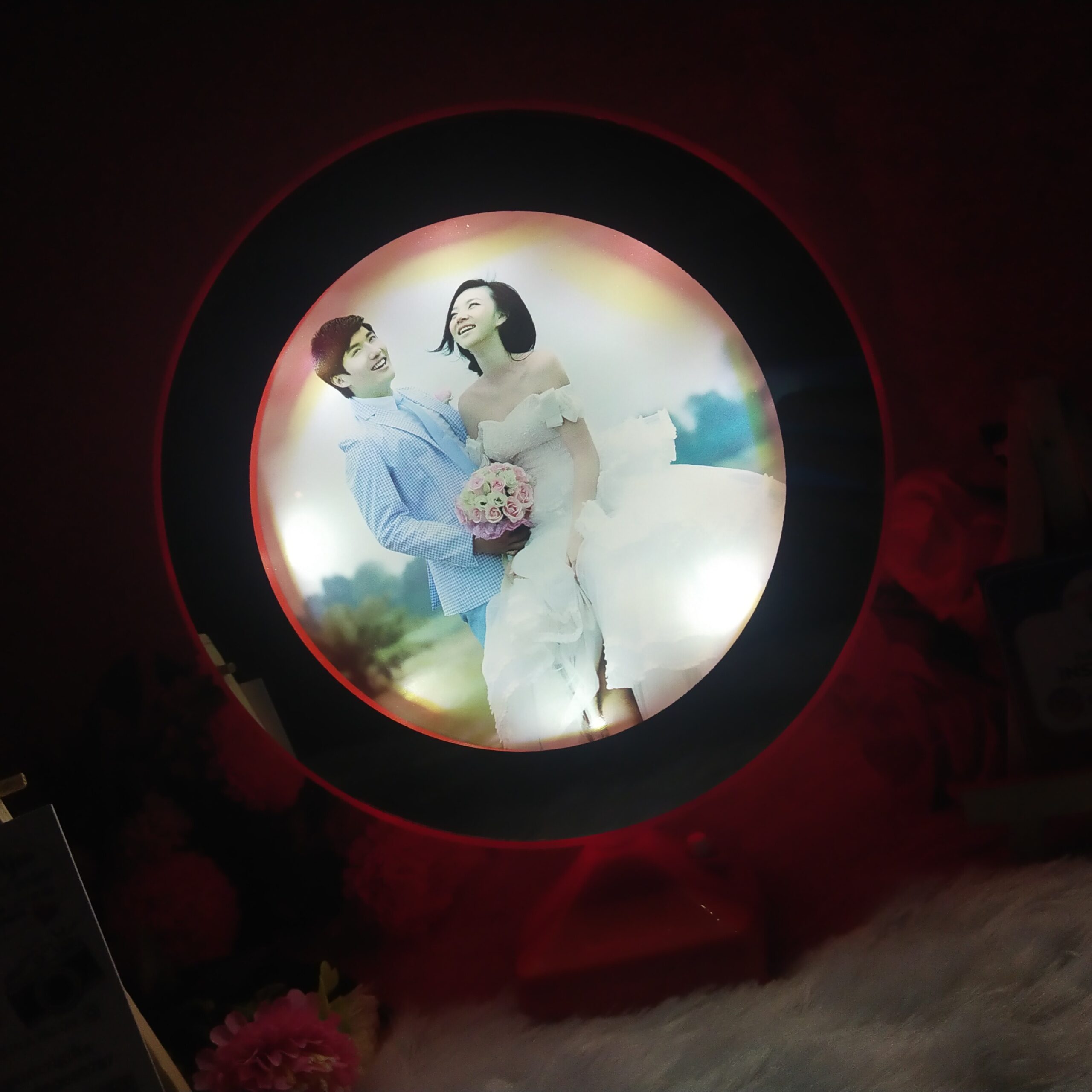 Customized Red Magic Mirror - Puneri Gifts