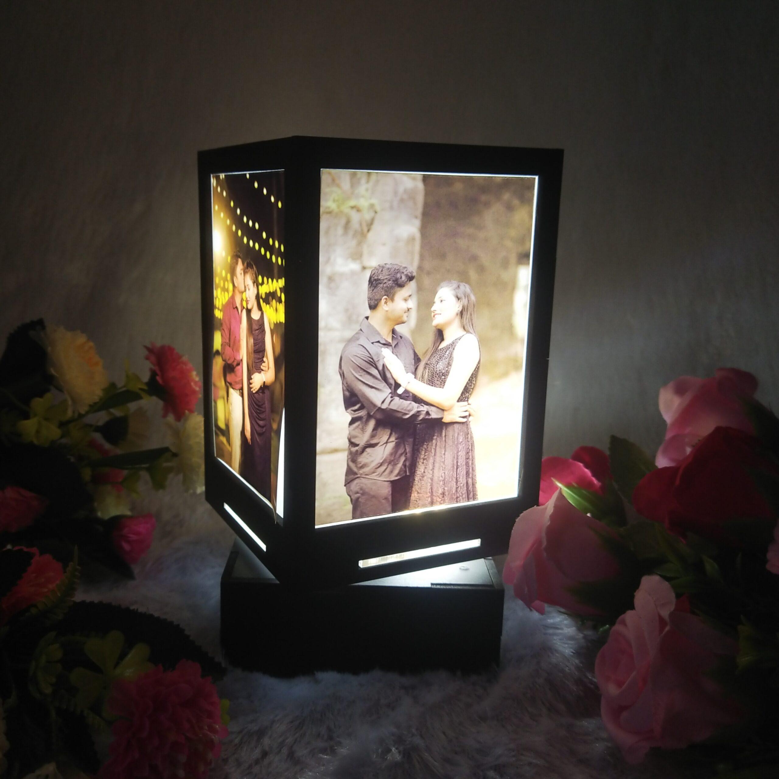 TheWhoop Rotating Table Lamp Your Photos/ Text Message Wooden Frame Best  Gift Table Lamp Price in India - Buy TheWhoop Rotating Table Lamp Your  Photos/ Text Message Wooden Frame Best Gift Table