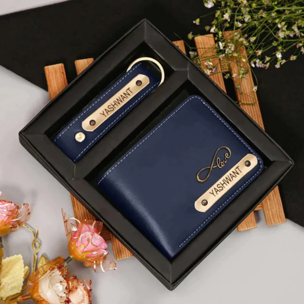 Puneri Gifts wallet and keychain combo 2