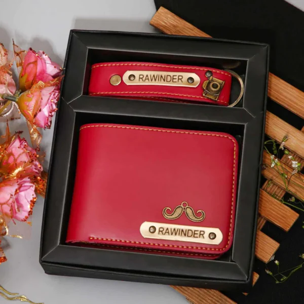 Puneri Gifts wallet and keychain combo 4