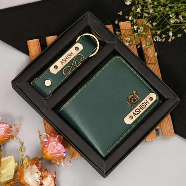 Puneri Gifts wallet and keychain combo 5