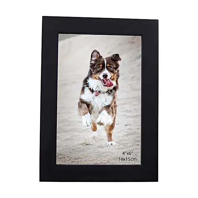 black rectangular wooden photo frame 2