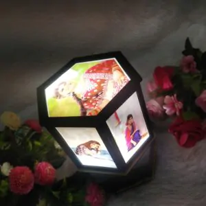 Customized Hexagon Rotating Lamp