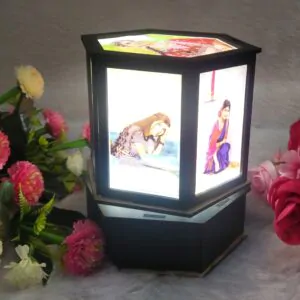 Customized Hexagon Rotating Lamp