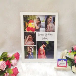 Customized collage photo frame for birthday