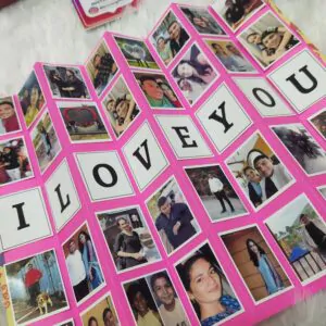 Customized I love you photo card