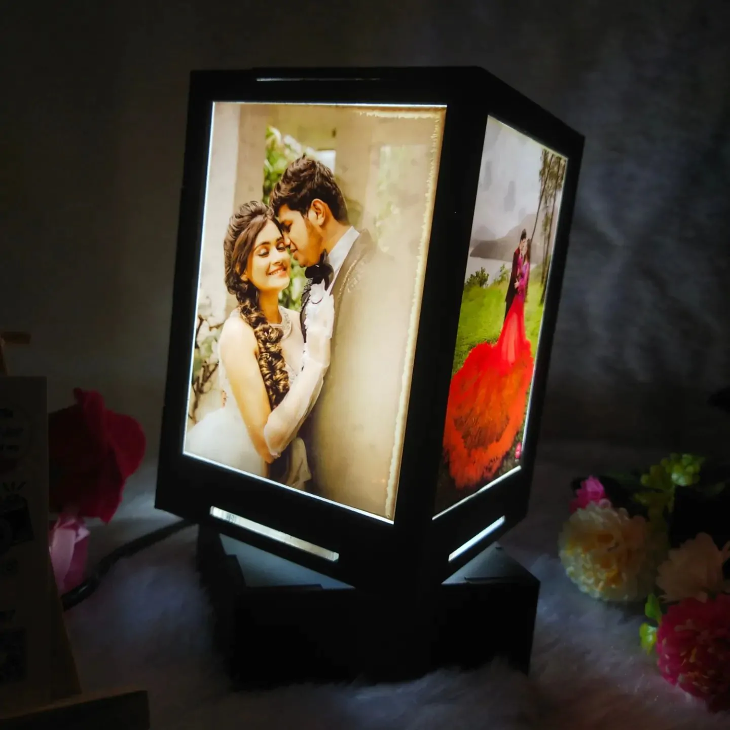 Personalized Photo 3D Moon Lamp – Custom Night Light With USB & Touch Control