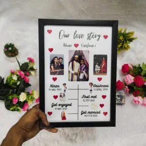 Frame your love story (Black frame)