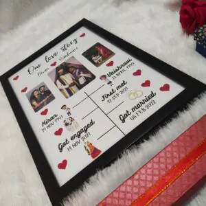 Frame your love story (Black frame)