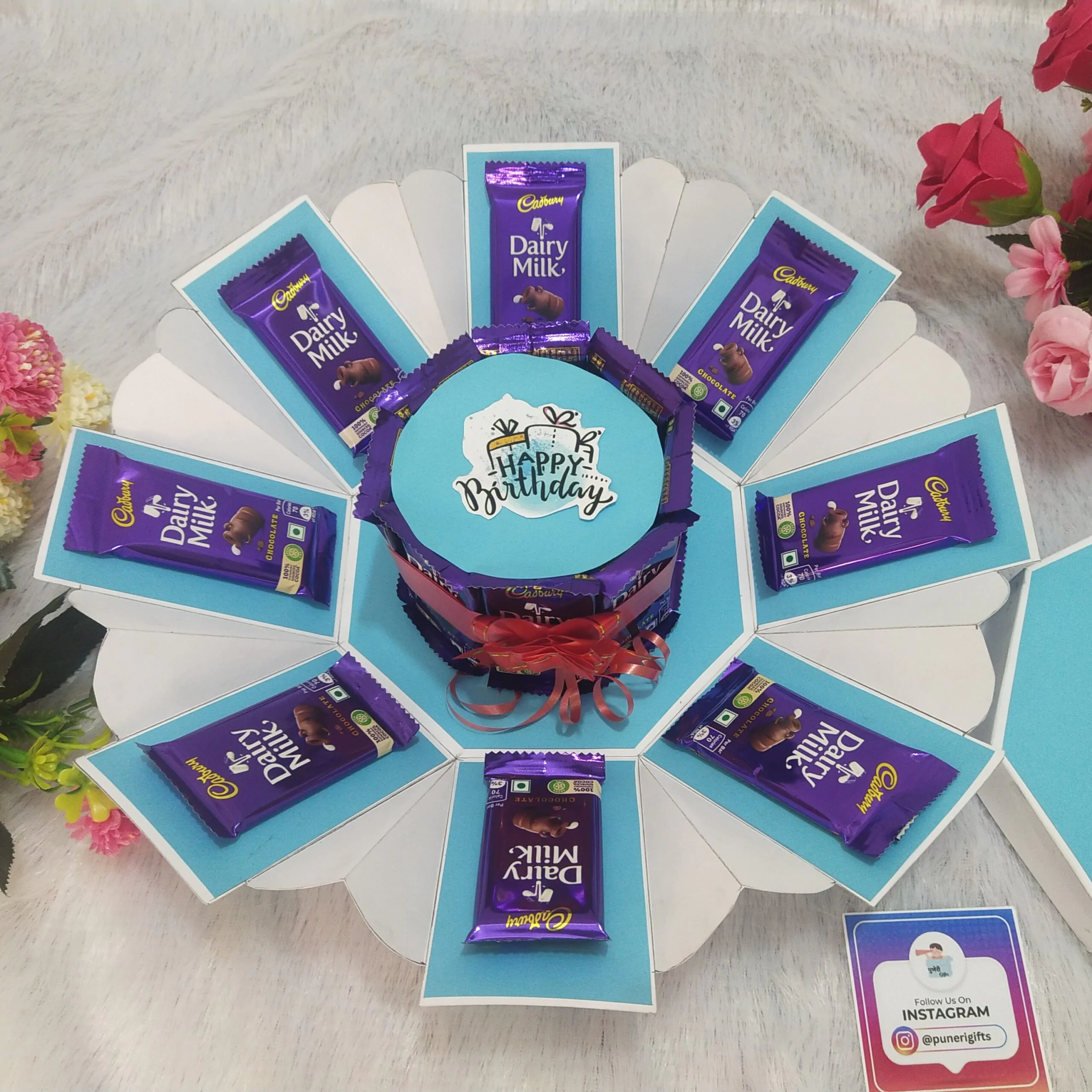 Exploding Chocolate Gift Box Birthday Cadbury Dairy Milk Selection  Explosion Box - Etsy Israel