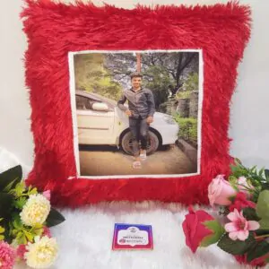 Personalized Square Shaped Furr Cushion