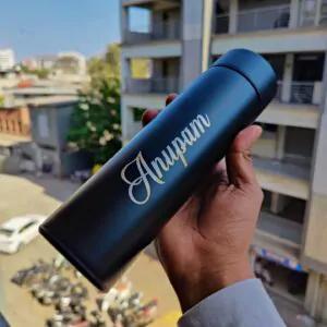 Customised engraved temperature bottle
