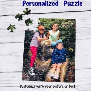 Customised Rectangular shaped photo puzzle game