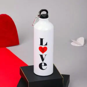 Love Heart Personalised Sipper Bottle