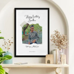 Happy Birthday Brother Photo Frame