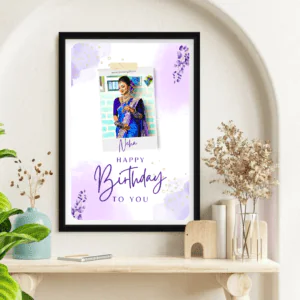 Purple themed Birthday Frame