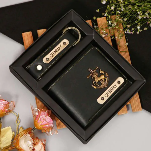 Puneri Gifts wallet and keychain combo 2