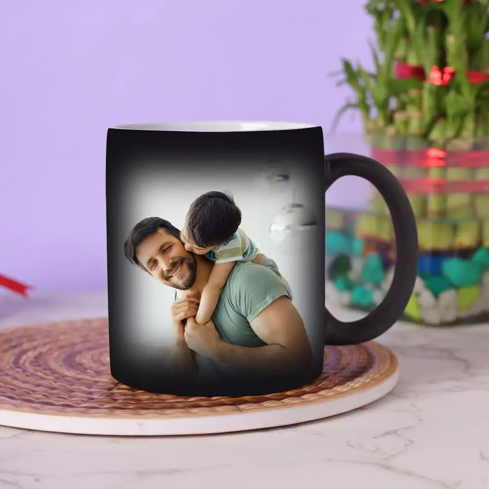 Cuddling Dad Personalized Magic Mug Puneri gifts 1