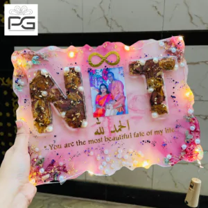 Personalised resin art frame