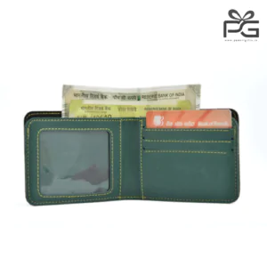 Personalized Men’s wallet, keychain & eyewear case hamper – (Olive Green)