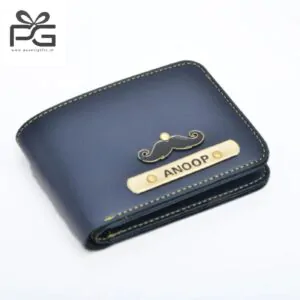 Customised men’s wallet 4 in one hamper (Blue)