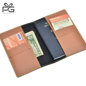 Customised men’s wallet 4 in one hamper (Tan)