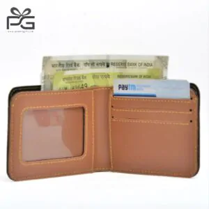 Personalized Men’s wallet and keychain combo (Tan)