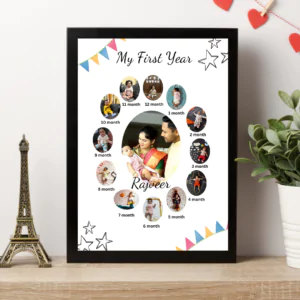 Customised Baby First Year Journey Photo Frame