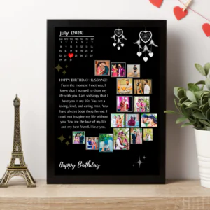 Customised moon collage photo frame