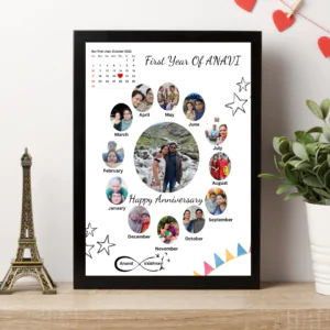 Customised anniversary journey photo frame