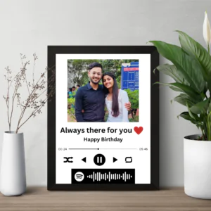 Customised spotify photo frame with photo