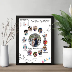 Customised anniversary journey photo frame