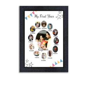 Customised Baby First Year Journey Photo Frame