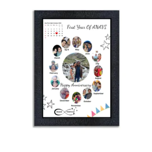 Customised anniversary journey photo frame