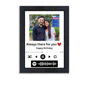 Customised spotify photo frame with photo