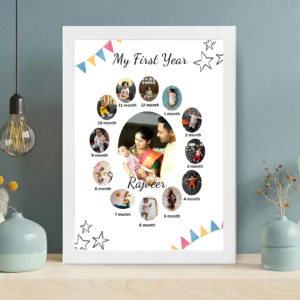 Customised Baby First Year Journey Photo Frame