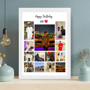 Customised birthday collage photo frame