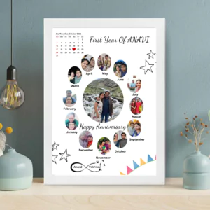 Customised anniversary journey photo frame