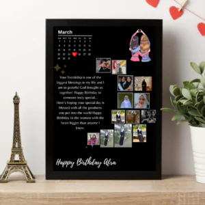 Customised freindship moon collage photo frame