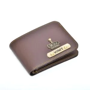 Personalized Men’s Wallet – Brown