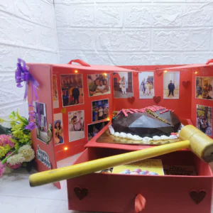 Customised Surprise Cake Box – Pinata Hammer Cake Hamper- For Pune & PCMC