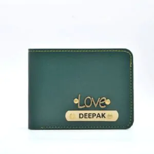 Personalized Men’s Wallet – Olive Green