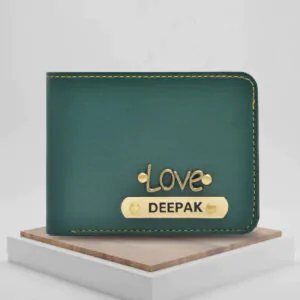 Personalized Men’s Wallet – Olive Green