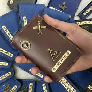 Customised Passport Cover  (Brown)