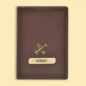 Customised Passport Cover  (Brown)