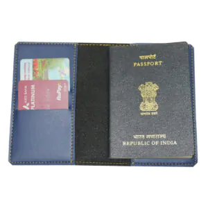 Customised Passport Cover (Blue)