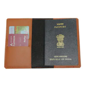 Customised Passport Cover (Tan)