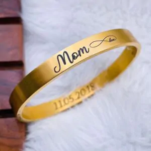 Personalized Full Name Kada Bracelet – Interlock System