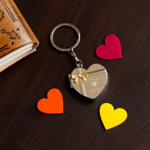 Metal Heart Keychain