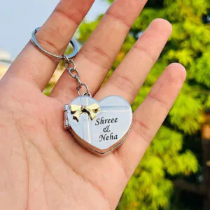 Metal Heart Keychain